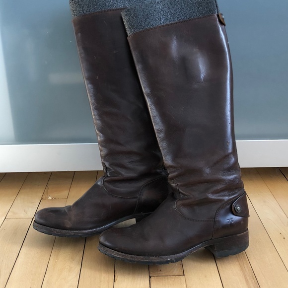 Frye Women's Melissa Button Back-Zip Boot Size 8 - Picture 2 of 10